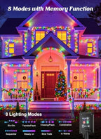 Brightown 4 Pack Solar Christmas String Lights Outdoor, Total 288Ft 800 LED - Image 3