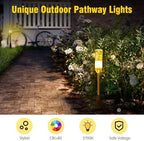 LED Pathway Lights, 4.8W 12V AC/DC Low Voltage Path Lights, 570 Lumen 6 Pack Extendable Outdoor Landscape Lighting IP65 Waterproof Garden Lights for Yard Walkway Driveway, 2700K - Image 3