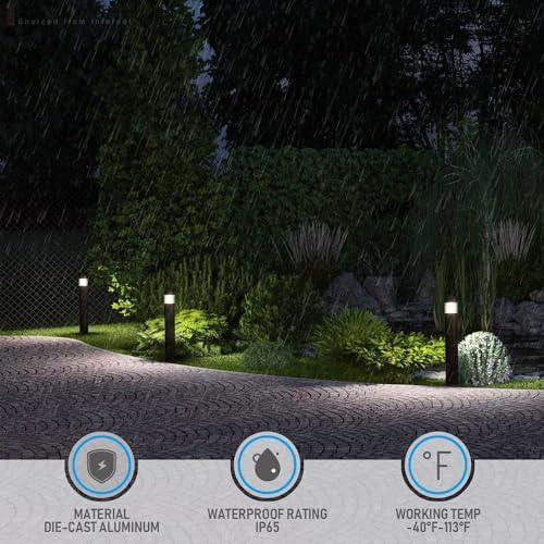 LEONLITE 3CCT LED Bollard Landscape Pathway Light, 43" 14W/19W/24W Adjustable Watts, 120V-277V Bundle 3CCT LED Bollard Landscape Pathway Light, 42" 14W/19W/24W Adjustable Watts, 120V-277V - Image 3