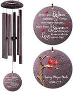 Personalized Wind Chimes, Cardinal Mourn Wind Chime by ExtrabilyOfficial