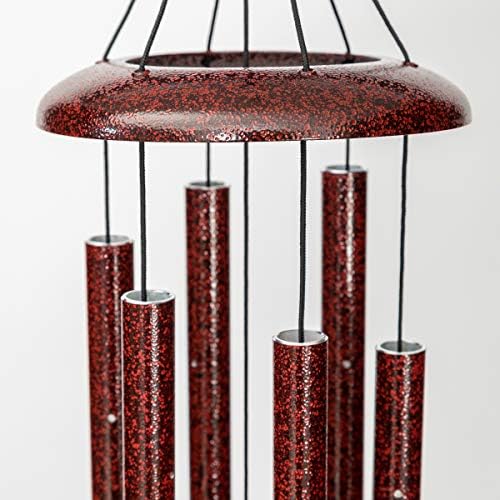 Corinthian Bells by Wind River - 27 inch Ruby Splash Wind Chime for Patio, Backyard, Garden, and Outdoor Decor (Aluminum Chime) Made in the USA - Image 3
