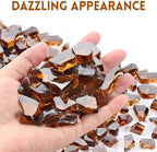 GasSaf 1/2 Inch Amber Fire Glass Reflective Tempered Fireglass, 20 Pound - Image 5