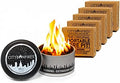 City Bonfires Portable Fire Pit - Mini Fire Pit, Table Top Firepit, No Wood, No Embers, 3-5 Hours of Burn Time - Food Safe for Smores - Lightweight, Emergency Heat, Camping Stove (5-Pack) by CityBonfires