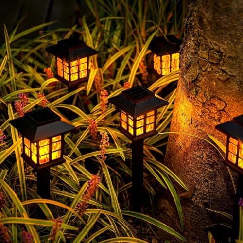 Solar Outdoor Villa Garden Courtyard Lights, House Landscape Lights, Flame Lights, Automatic on - Image 3
