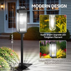 ELECLINK Solar Pathway Lights Outdoor, 6 Pack Upgraded Solar Lights Outdoor Waterproof, Bright Up to 15 Hrs Auto On/Off Garden Light for Yard Patio Lawn Path Walkway Driveway Outside Decor(Cool White) - Image 4