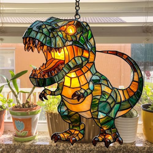 Cute Chibi T-rex Acrylic Suncatcher - Image 4