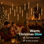 Enido 24 Pack Hanging Flameless Taper Candles with 2 Magic Wand Remotes, Battery Operated LED Floating Candles for Ceiling, Halloween Christmas Indoor Decor - Image 3