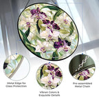 Orchids Suncatcher Stained Glass Window Hangings for Women Mom Red Birds Sun Catchers Colorful Ornament Lovers Gift Gifts for Women Mom Wife - Image 3