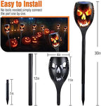 Toodour Solar Halloween Lights Outdoor, 4 Packs Solar Torch Light - Image 3