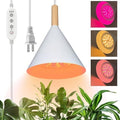 Hanging Grow Lights for Indoor Plants, with Timer and 15FT Power Cord,15W Pendant Grow Light, Full Spectrum, Plant Lights for Indoor Growing, Large Plants, Garden, Greenhouse (White) by GroNeed