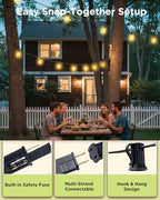 VOLIVO 200FT Outdoor String Lights for Patio, Waterproof Hanging Lights - Image 6