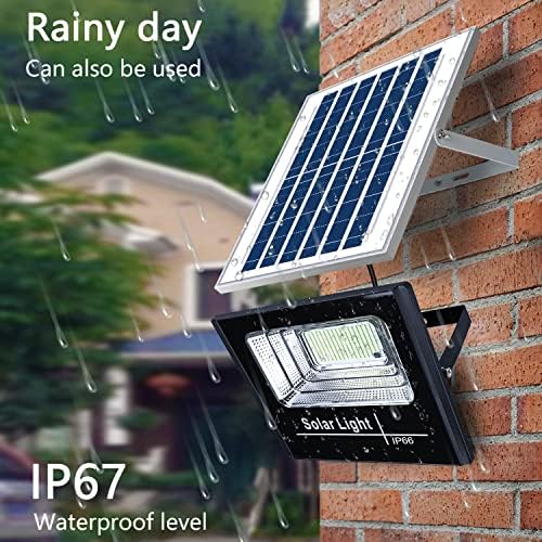 UT Solar Outdoor Security Light - 87 LEDs, Equiv. 40W LED Flood Light, IP66 Waterproof with Remote Control, Auto Dusk to Dawn Sensor for Yard Porch Balcony - Image 4