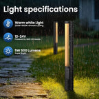 Low Voltage Landscape Lighting All-in-One Pathway Lights 5W 4-Pack - Image 3