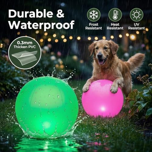 Solar Floating Pool Lights,2 Pack,14-Inch Auto Color-Changing Led - Image 3