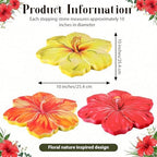 Cinnvoice 3 Pack Hibiscus Stepping Stones Outdoor for Garden, 10 Inches - Image 2
