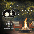 Enbrighten Globe Outdoor String Lights, 44ft, 12 Lights, White Light Only - Image 3