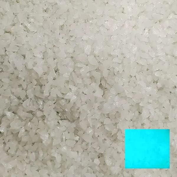 Glow in The Dark Glass - for Concrete Landscape Aquarium (Glass Small Rocks (@ 1/4" Size), White) by Unknown