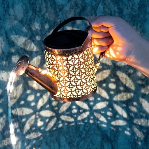 Solar Lanterns Outdoor Waterproof Watering Can Shape Yard Light - Image 2