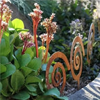 Vintage Spiral Garden Stake Set (2/3/5 pcs) - Rustic Metal Lawn Decor with Elegant Outdoor Decoration, Sturdy Ground Insertion for Farm, Patio, Wedding, Easy Installation(5PCS) - Image 2