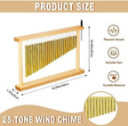 25 Note Chimes Instrument Table Top Bar Wind Chime Sound Instruments 25 Bars Musical Percussion Item with Mallet for Office Ornament Decor Educational Gifts - Image 2
