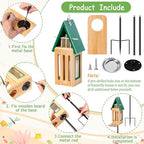 New Upgraded Butterfly House and Feeder for Outside Wooden Butterfly House - Image 5