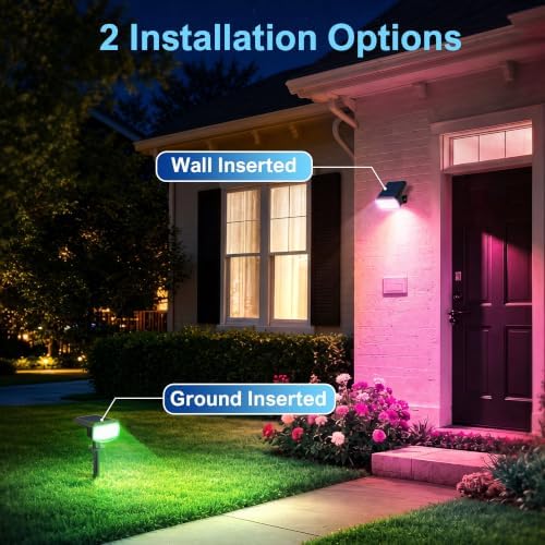 JEJOT Solar Spot Lights Outdoor Waterproof, Solar Spotlights, 2 Pack - Image 6
