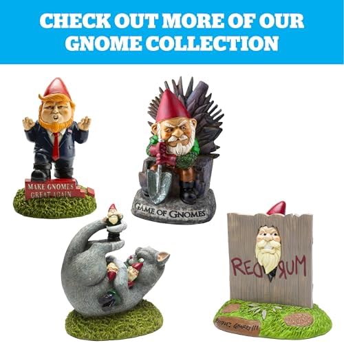 Angry Little Garden Gnome Statue, Outdoor Lawn & Yard Home Defender, Combat Figurine Sculpture Decorations, Funny Housewarming Gag Gift - Image 6