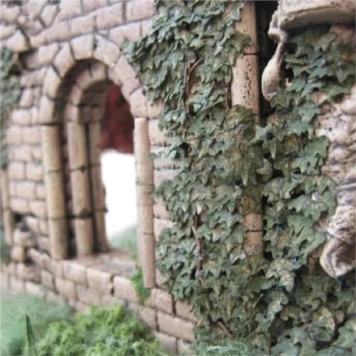 DIY Miniature Leaf 35ml Micro Landscape Leaves Static Model for Bonsai Fairy Garden Decor Sand Table Grass Tufts Accessories Fall Decorations for Home(Brown,Large) - Image 3