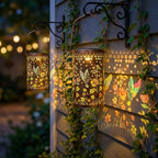 2 Pack Colorful Hummingbird Solar Lanterns Outdoor Waterproof, Decorative Metal Hanging Lantern Hummingbird Solar Lantern for Porch Yard Tabletop Path Garden Decor, Ideal Gifts for Mom Wife Grandma - Image 6