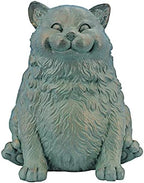 Design Toscano Sitting Phat Cat Animal Statue, 8 Inch, Resin, Faux Bronze Finish - Image 2