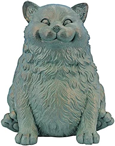 Design Toscano Sitting Phat Cat Animal Statue, 8 Inch, Resin, Faux Bronze Finish - Image 2