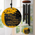 Personalized Memorial Wind Chime – “When The Wind Blows Know That I Am Near” Custom Name & Years – Sympathy Gift for Loss of Loved One – Outdoor Remembrance Windchime for Comfort & Healing by AlpadilCo
