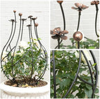 Obelisk Trellis Garden - 27" Metal Climbing Support for Vines - Image 3