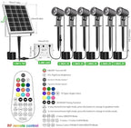 Cly Solar RGB Spotlights Outdoor Garden Floodlight Landscape Spotlights 6-1 - Image 5