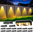 Solar Fence Lights Outdoor, Color Changing, Waterproof IP65, 16 Pack by Unknown