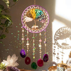 Rainbow Sun Catcher Large Chakra Crystal Suncatchers for Window Hanging by Dreamocean