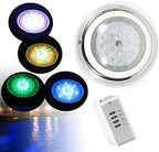 54W RGB LED 7 Color Changing Pool Light 5400 LMS Wall Surface Mounted Waterproof 90 Degrees Beam Angle Swimming Pool Pond Submersible Underwater Lamp IP68 Waterproof 12V AC with Remote 4.9ft Cord - Image 7