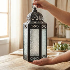 Vela Lanterns Decorative Indoor Fairy Light Candle Holder, Clear, L - Image 6