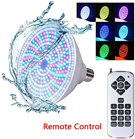 Astra Depot 4pcs 12V E27 RGB 468-LED Bulb Swimming Pool Spa Light IP68 with Remote Control Color Changing Fit Underwater Lighting Fixture E27 Socket - Image 3