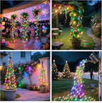 VOOKRY 4 Pack 10 Strands 200 LEDs Solar Fairy Lights Outdoor Waterproof, Solar Powered String Lights 8 Modes DIY Watering Can Lights for Party Wedding Patio Yard Garden Tree Decorations(Multicolor) - Image 2