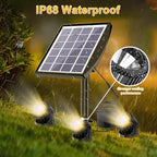 Solar Pond Lights, 3-in-1 Warm White Underwater Pond Lights, Smart Auto ON/Off Submersible LED Fountain Lights with 3-Brightness Modes, IP68 Waterproof for Pond, Garden, Patio, Pool, Waterfall Decor - Image 5