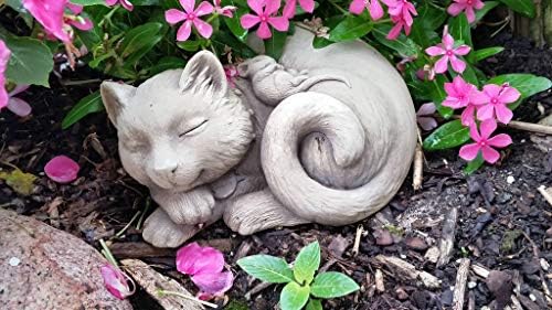 Carruth Studio, Purrfect Pals Statue Figurine, Original Sculpture Handcrafted in Stone, Artisan Made - Image 3