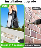 Clip-On Solar Lights Outdoor, Motion Sensor, 6 Pack, Black - Image 3