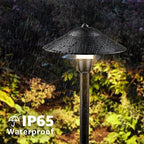 SUNVIE 3W Low Voltage Pathway Lights, 3000K Classic LED Aluminum 2-Pack - Image 4