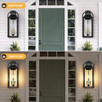 Dusk to Dawn Exterior Lighting Fixtures,24" Jumbo Foyer Light Scones 2 Pcs - Image 3