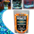 Colorful Glow-in-The-Dark Garden Stones, 2026 New Stepping Stone Kit, Night Guide Pebbles, Luminous Glow Stones for Outdoor, Glow Rocks for Landscaping (Orange,600 Pcs) by Unknown
