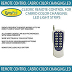EasyPro CLEDRC Remote Control for Cabrio Color Changing LED Lights - Image 2