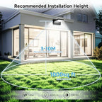 Outdoor Wall Lights 40W 350 ° Rotation Flood Light LED - Image 3