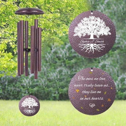 ASTARIN Memorial Wind Chimes Personalized, Sympathy Gifts for Loss of Loved One Mother Father, in Memory of Loved One Bereavement Gift for Condolence, Deep Tone Windchime - Image 6