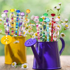 UFU 310Pcs DIY Fairy Wand Beaded Garden Stakes Kit, Decorative Garden Stakes with Colorful Crystal Pendants, Outdoor Fairy Garden Accessories, Beadable Items for Decor, Gifts & Craft (10 & 12 in) - Image 5